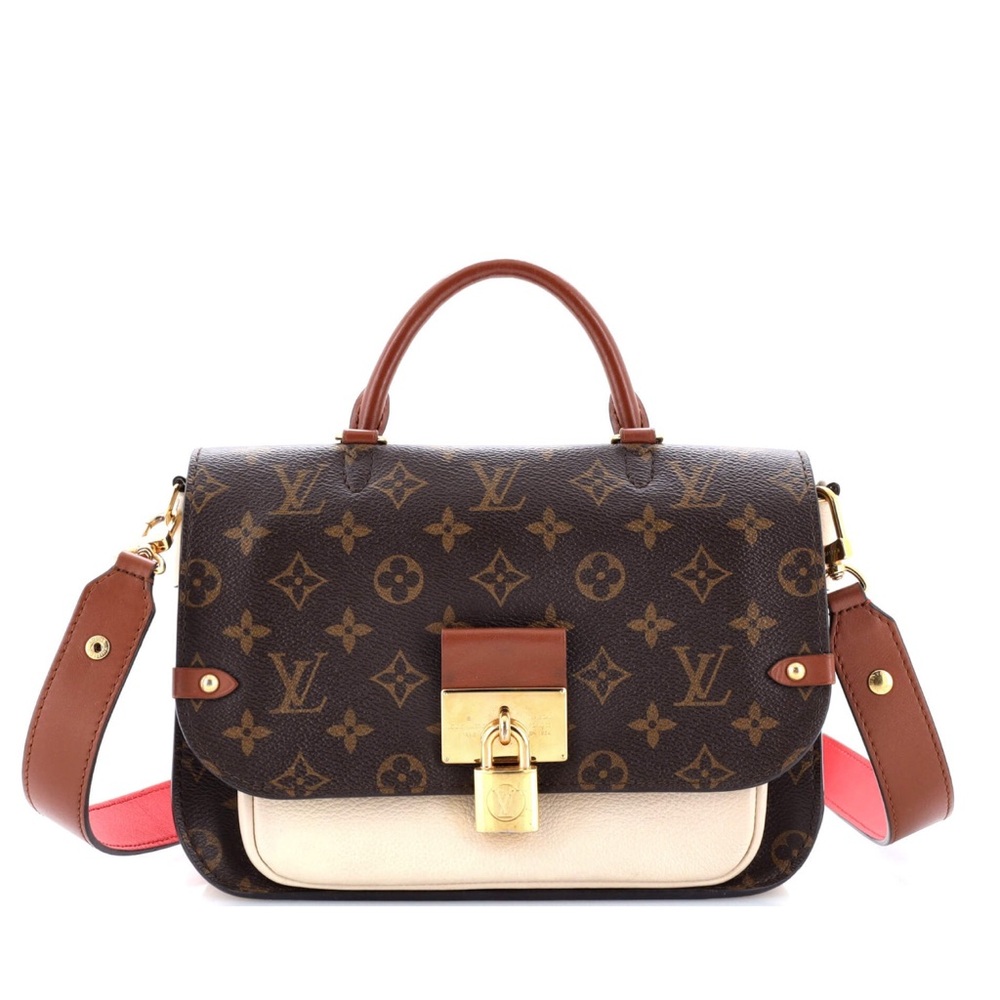 Louis Vuitton Vaugiard Brown and Cream Women's Handbag